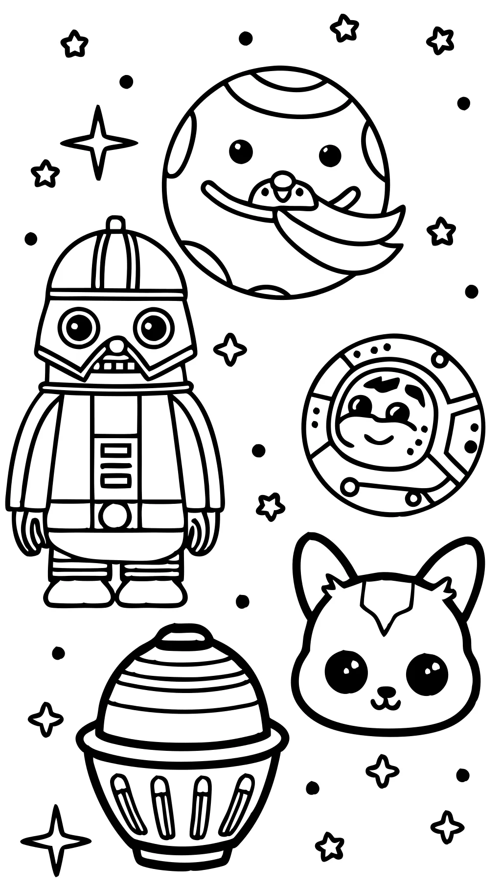 coloriages mignons Star Wars